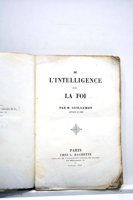 De l'intelligence et de la foi.