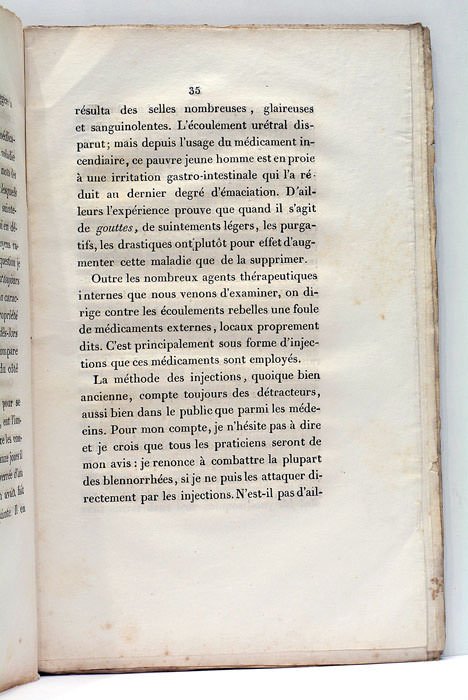 De la Blennorrhée vulgairement connue sous le nom de Goutte …