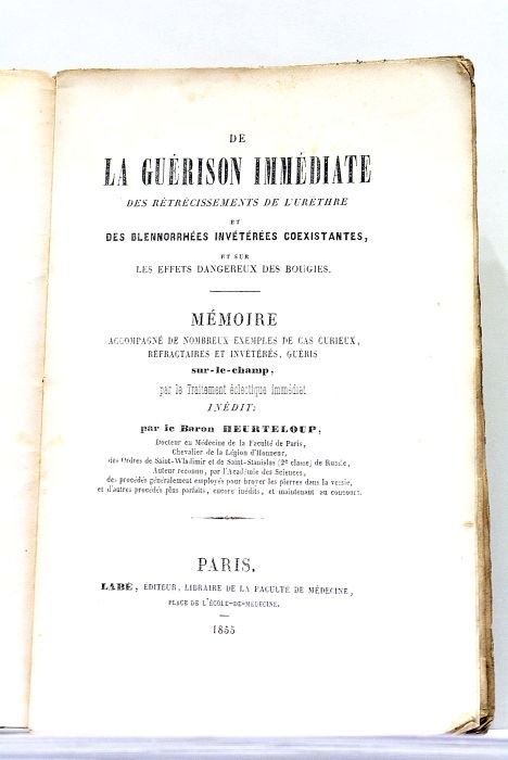 De la Guérison Immédiate des Rétrécissements de l'Urèthre et des …