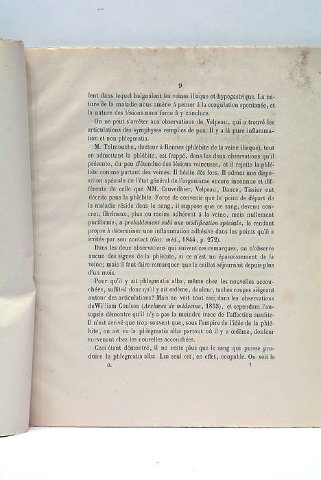 De la Phlegmatia Alba Dolens chez les Nouvelles Accouchées et …