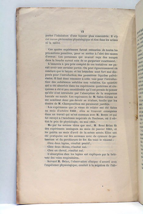 De la pulvérisation des liquides et de l'inhalation pulmonaire au …