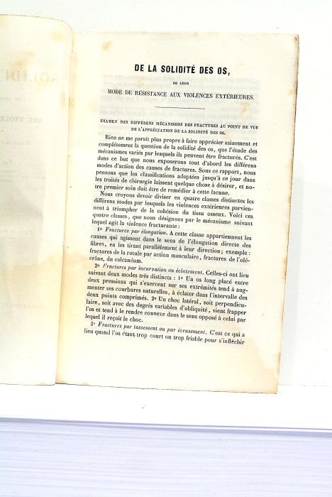 De la Solidité des Os, de leur mode de Résistance …