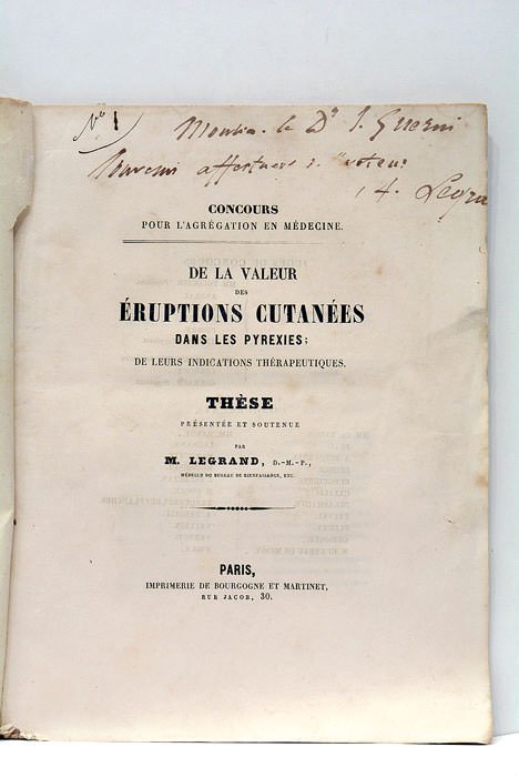 De la valeur des éruptions cutanées dans les pyrexies. De …