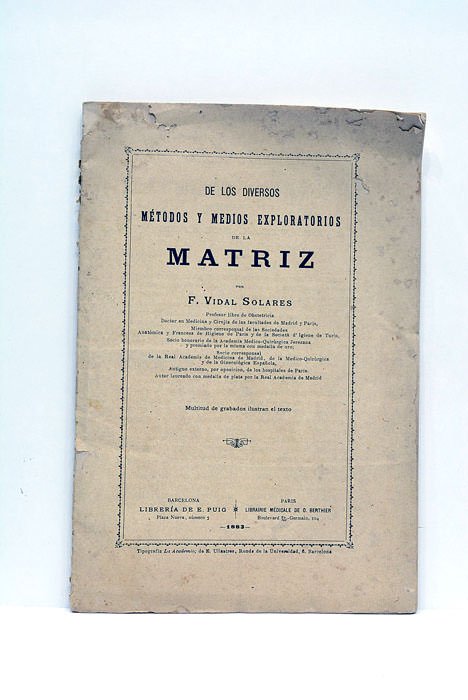 De los diversos métodos y medios exploratorios de la matriz. …