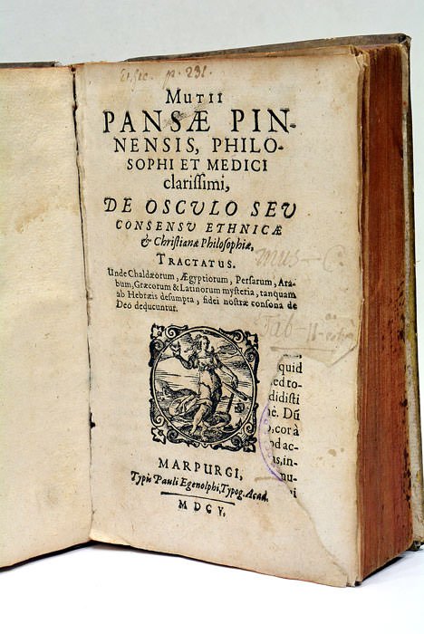 De Osculo seu consensu ethnicae et christianae philosophiae, tractatus. Unde …