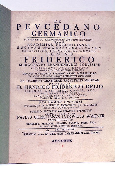 De Peucedano Germanico.