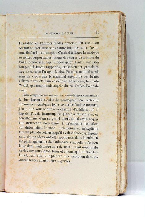 De Sadow à Sedan. Mémoires d'un Ambassadeur secret aux Tuileries …