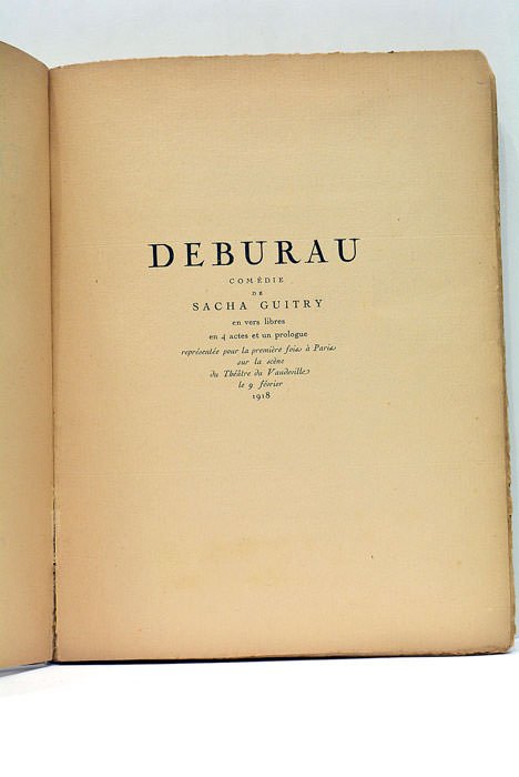 Deburau comédie en vers libres.