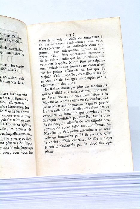 Début du Discours prononcé par Monsieur le Contrôleur-Général dans l'Assemblée …