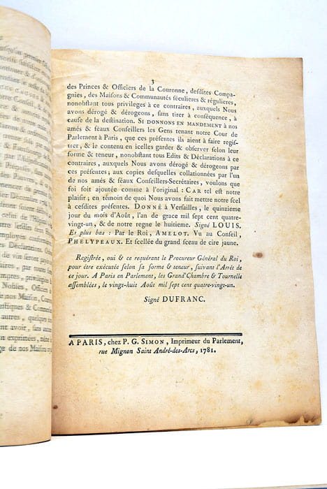 DECLARATION du Roi, qui ordonne la Continuation de la Perception …