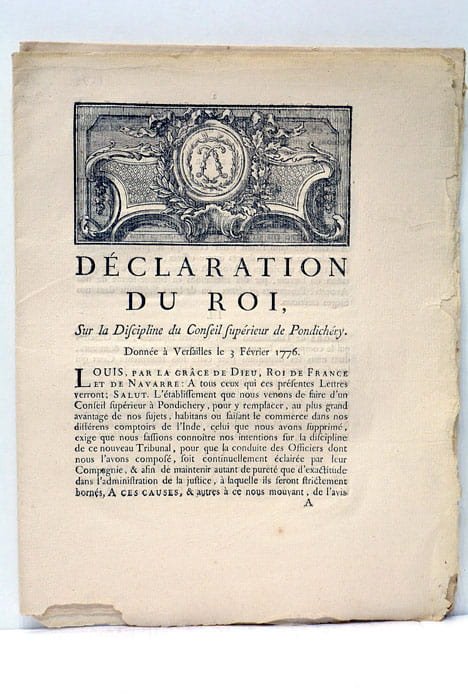 Déclaration du roi, sur la discipline du conseil supérieur de …