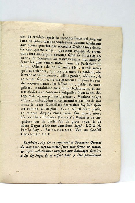 DECLARATION DU ROY CONTRE LES FAUX-SAUNIERS.
