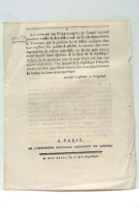 DÉCRET DE LA CONVENTION NATIONALE, du 19 août 1793, l'an …