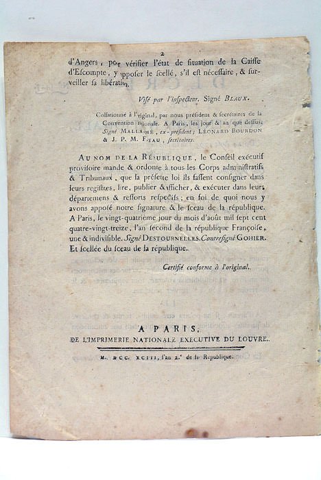 DÉCRET DE LA CONVENTION NATIONALE, du 24 août 1793, l'an …