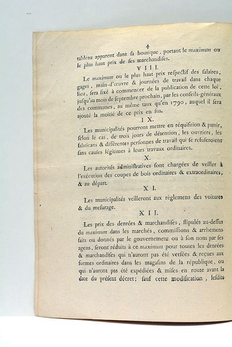 DÉCRET DE LA CONVENTION NATIONALE, du 29 septembre 1793, l'an …