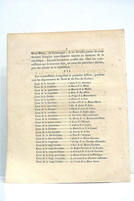 DÉCRET DE LA CONVENTION NATIONALE Portant nomination de Commissaires chargés …