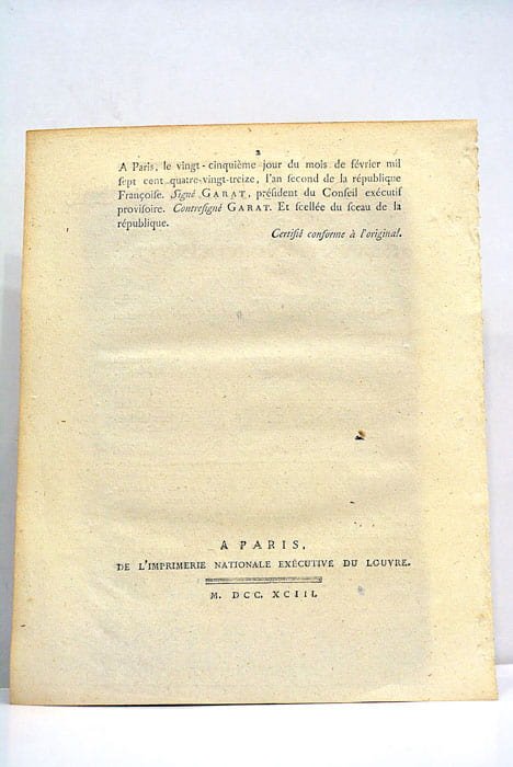 Décret de la Convention Nationale qui autorise les Tribunaux criminels …