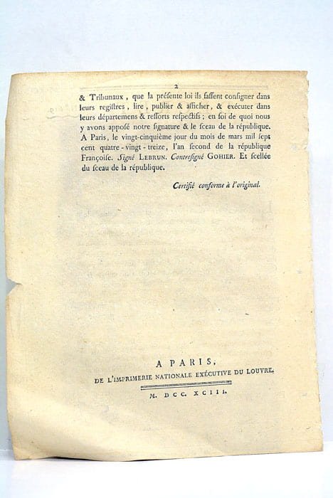 Décret de la convention Nationale qui met soixante-dix millions à …