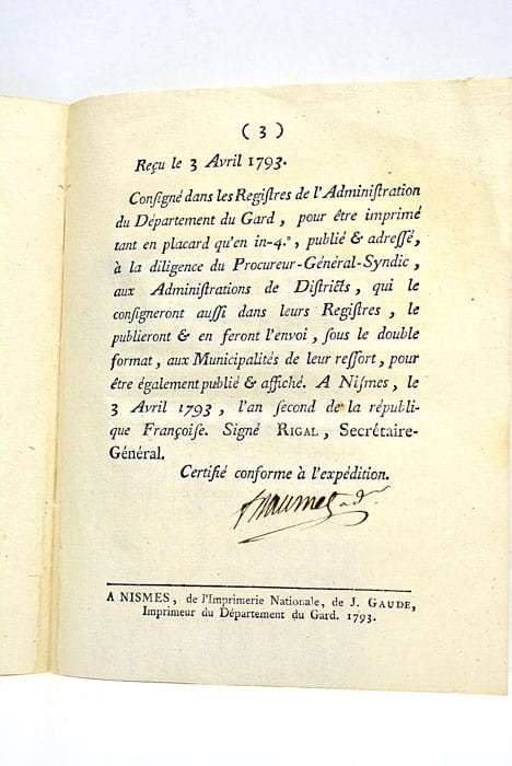 DECRET de la Convention Nationale qui prononce la peine de …