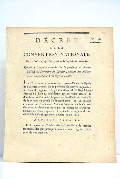 décret de la Convention Nationale relatif à l'attentat commis sur …