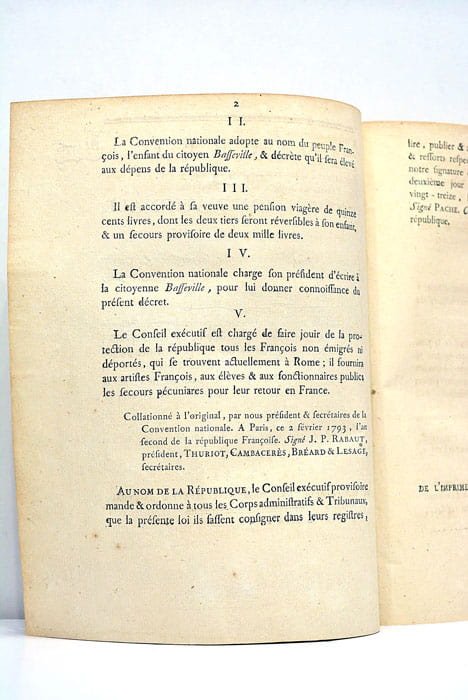 décret de la Convention Nationale relatif à l'attentat commis sur …