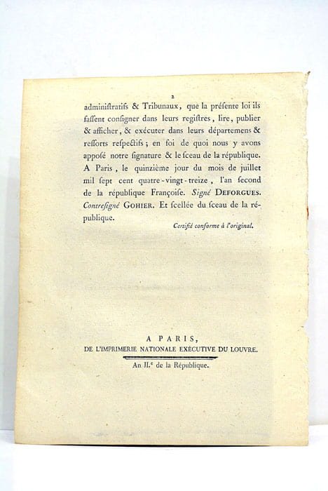 DÉCRET DE LA CONVENTION NATIONALE relatif à l'organisation des Troupes …