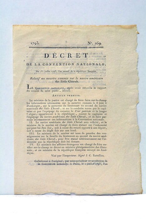 DECRET DE LA CONVENTION Nationale, relatif au meurtre commis sur …