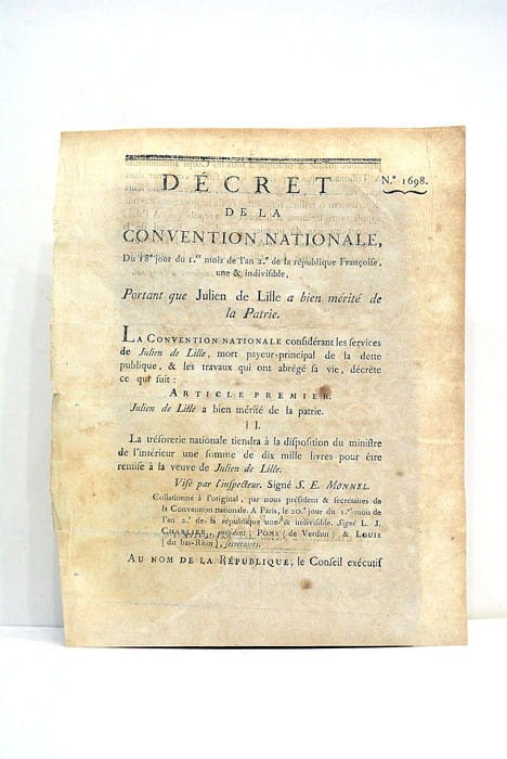 DÉCRET DE LA CONVENTION NATIONALR, du 18e jour du 1.er …