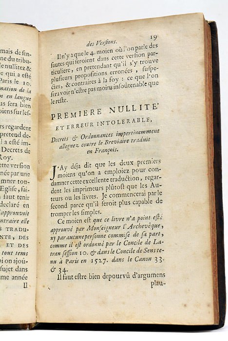 Défense des Versions de l’Ecriture Sainte, des Offices de l’Eglise, …