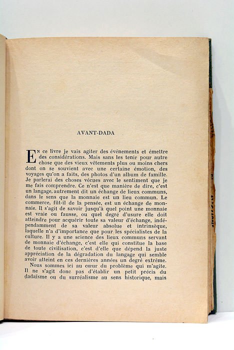 Déja Jadis ou du mouvement Dada à l'espace abstrait. Avec …