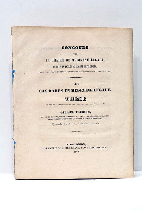 Des Cas Rares en Médecine Légale.
