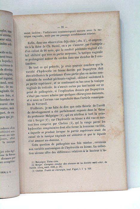 Des Collections Séreuses et Hydatiques de l'Aine.