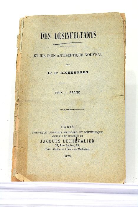 Des désinfectants. Etude d'un antiseptique nouveau.