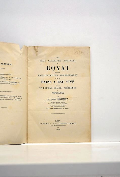 Des eaux alcalines lithinées de Royat dans les manifestations arthritiques …