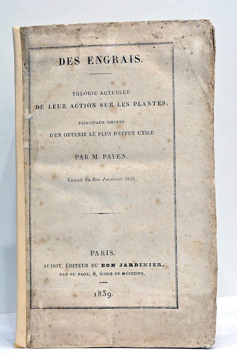 Des engrais. Théorie actuelle de leur action sur les plantes; …