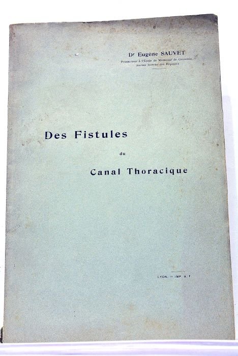 Des fistules du canal thoracique.