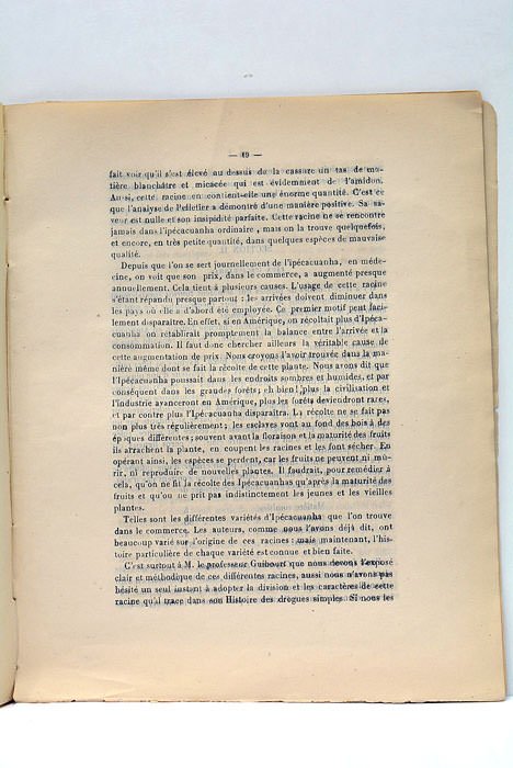 Des Ipécacuanhas et de l'émétine. Thèse présentée et soutenue à …
