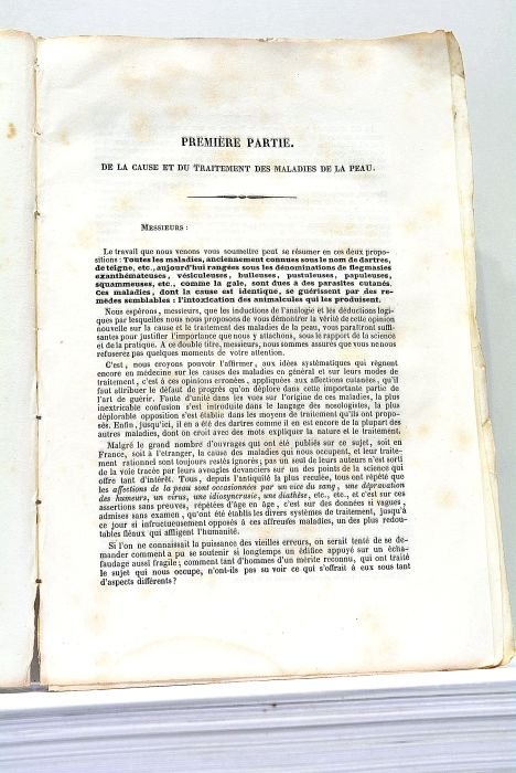 Des Parasites Cutanés de l'Homme. Théorie rationnelle de la cause …