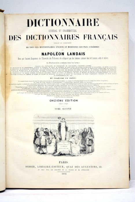 Dictionnaire général et grammatical des dictionnaires français, extrait en complement …