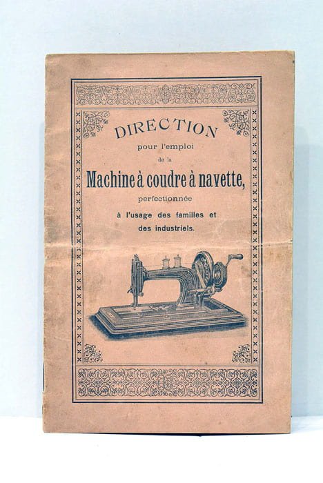 DIRECTION POUR L'EMPLOI de la Machine à Coudre à Navette, …
