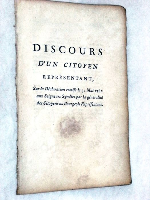 DISCOURS d'un citoyen représentant, sur la déclaration remise le 31 …
