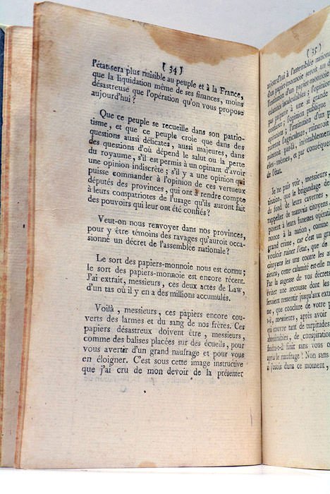 Discours improvisé de l'auteur, sur les Assignats. Saisi à la …