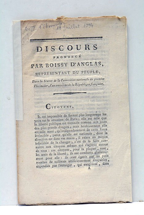 Discours prononcé dans la séance de la Convention nationale du …