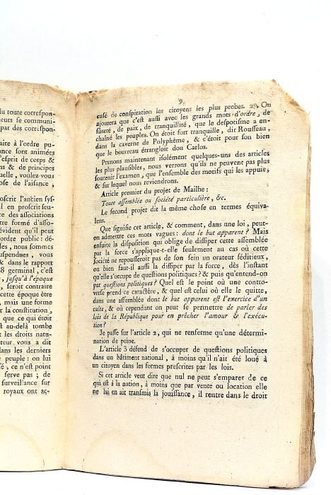 Discours sur les rapports et projets de résolution relatifs aux …