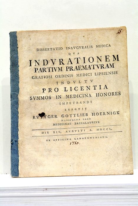 Dissertatio Inauguralis Medica qua Indurationem Partium Prematuram.