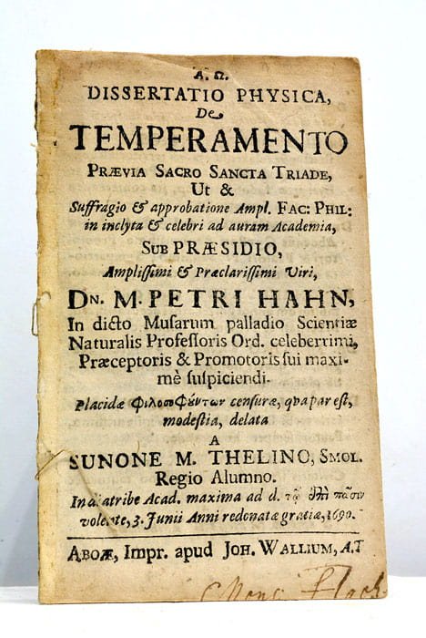 Dissertatio physica de Temperamento…