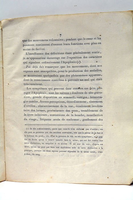 Dissertation sur l'apoplexie.