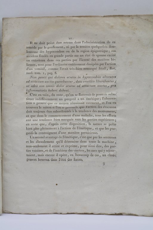 Dissertation sur la fièvre gastrique bilieuse.