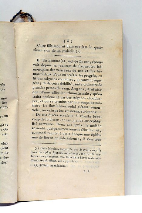 Dissertation sur la Fièvre Lente Nerveuse, Présentée et soutenue à …