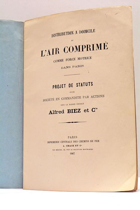 DISTRIBUTION à domicile de l'Air Comprimé comme force motrice dans …